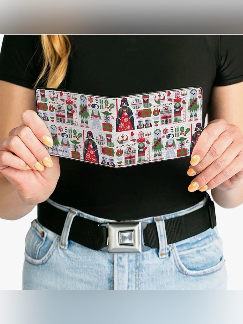 Buckle-Down Star Wars Wallet, Bifold, Star Wars Holiday Characters